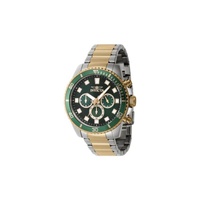 Invicta MEN'S Pro Diver Chronograph Stainless Steel Green Dial Watch 46060