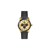 Invicta MEN'S Specialty Leather Gold-tone Dial Watch 45969
