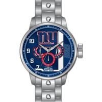 Invicta MEN'S NFL Stainless Steel Red and White and Blue Dial Watch 45128