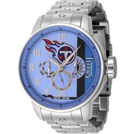 Invicta MEN'S NFL Stainless Steel Light Blue and White and Blue Dial Watch 45144