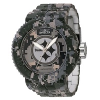 Invicta MEN'S NFL Stainless Steel CA모우 MOUFLAGE Dial Watch 45093