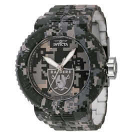 Invicta MEN'S NFL Stainless Steel CA모우 MOUFLAGE Dial Watch 45094