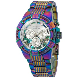 Invicta MEN'S Bolt Chronograph Stainless Steel Rainbow (Red, Blue, Green, Yellow) Dial 25545