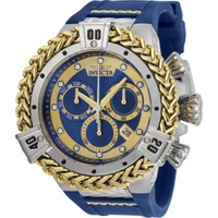 Invicta MEN'S Bolt Chronograph Silicone Blue Dial Watch 35581