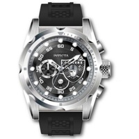 Invicta MEN'S NFL Chronograph Silicone Grey and Silver and White and Black Dial Watch 45517