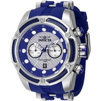 Invicta MEN'S Bolt Silicone and Stainless Steel Silver-tone Dial Watch 42286