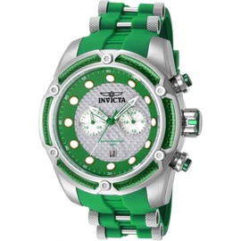 Invicta MEN'S Bolt Silicone and Stainless Steel Silver-tone Dial Watch 42288
