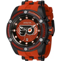 Invicta MEN'S NHL Polyurethane Orange Dial Watch 42283