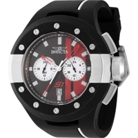 Invicta MEN'S S1 Rally Silicone Black Dial Watch 44357