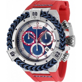 Invicta MEN'S Bolt Chronograph Silicone and Stainless Steel Blue Dial Watch 35585