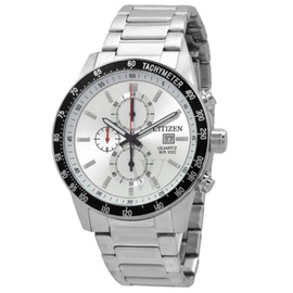 Citizen MEN'S Chronograph Stainless Steel White Dial Watch AN3680-50A