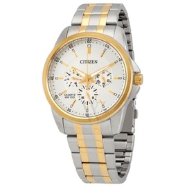 Citizen MEN'S Chronograph Stainless Steel Silver Dial Watch AG8344-57B