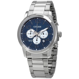 Citizen MEN'S Chronograph Stainless Steel Blue Dial Watch AN8050-51M