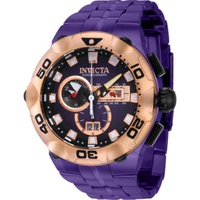 Invicta MEN'S Subaqua Chronograph Stainless Steel Purple Dial Watch 41726