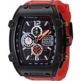 Invicta MEN'S S1 Rally Chronograph Silicone Black Dial Watch 44138