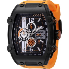 Invicta MEN'S S1 Rally Chronograph Polyurethane Black Dial Watch 44136