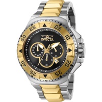 Invicta MEN'S Excursion Chronograph Stainless Steel Two-tone (Black and Gold-tone) Dial Watch 43649