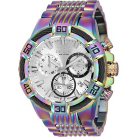 Invicta MEN'S Bolt Chronograph Stainless Steel Silver-tone Dial Watch 43636