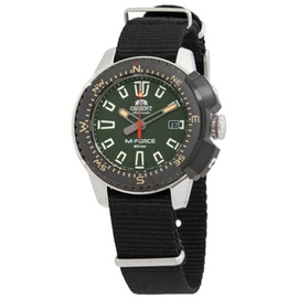 Orient MEN'S M-Force Nylon Green Dial Watch RA-AC0N03E10B