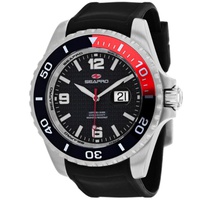 Seapro MEN'S Abyss 2000M Diver Watch Silicone Black Dial Watch SP0740