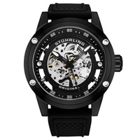 Stuhrling Original MEN'S Legacy Rubber Black Dial Watch M17983