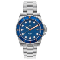 Heritor MEN'S Luciano Stainless Steel Blue Dial Watch HERHS1502