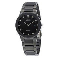 Citizen MEN'S Axiom Black Ion-plated Stainless Steel Black Dial AU1065-58G