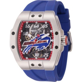 Invicta MEN'S NFL Silicone Transparent and Red Dial Watch 45065