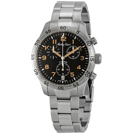 Mathey-Tissot MEN'S Flyback Type 21 Chronograph Stainless Steel Black Dial H1821CHANO