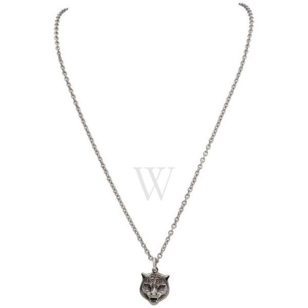 구찌 구찌 Gucci MEN'S necklace in silver with feline head YBB433608001