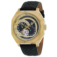 Christian Van Sant MEN'S Machina Leather Black Dial Watch CV0566