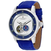 Christian Van Sant MEN'S Viscay Leather White Dial Watch CV0552