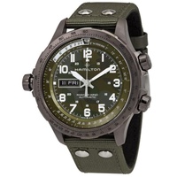 Hamilton MEN'S X-Wind Canvas Green Camo Dial Watch H77775960