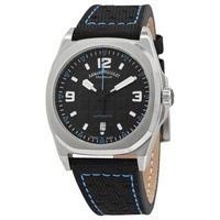 Armand Nicolet MEN'S JH9 Date (Crocodile) Leather Black Dial Watch A660HAA-NZ-P0668NZ8