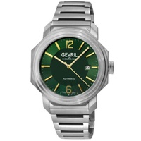 Gevril MEN'S Roosevelt Titanium Green Dial Watch 46535B