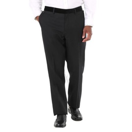 버버리 Burberry MEN'S Black Velvet Trim Tailored Wool Trousers 4558249