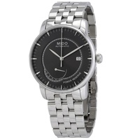 Mido MEN'S Baroncelli Stainless Steel Black Dial Watch M86054131