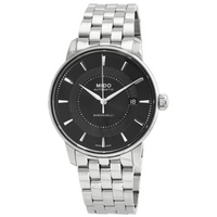 Mido MEN'S Baroncelli Stainless Steel Black Dial Watch M0374071105101
