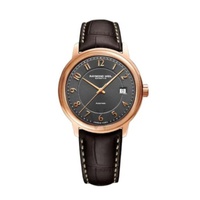 Raymond Weil MEN'S Maestro Leather Grey Dial Watch 2237-PC5-05608
