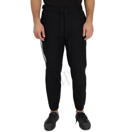 몽클레어 Moncler MEN'S Black Stretch Cotton Striped Trousers G20912A00023-595LU-999