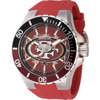 Invicta MEN'S NFL Silicone Red Dial Watch 45407
