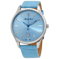 Mathey-Tissot MEN'S Urban Genuine Leather Blue Dial Watch H411SKY