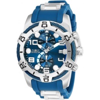 Invicta MEN'S Bolt Chronograph Blue Silicone and Stainless Steel Blue Dial 24216