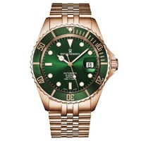 Revue Thommen MEN'S Diver Stainless Steel Green Dial Watch 17571.2264