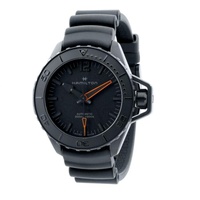 Hamilton MEN'S Khaki Navy Frogman Rubber Black Dial Watch H77845330