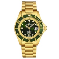 Revue Thommen MEN'S Diver Stainless Steel Green Dial Watch 17571.2414