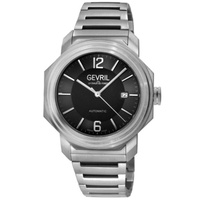 Gevril MEN'S Roosevelt Titanium Black Dial Watch 46532B