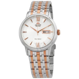 Orient MEN'S Stainless Steel White Dial Watch SAA05001WB