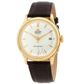 Orient MEN'S Contemporary Classic Leather White Dial Watch RA-AC0M01S10B