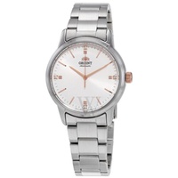 Orient WOMEN'S Contemporary Stainless Steel White Dial Watch RA-NB0103S10B
